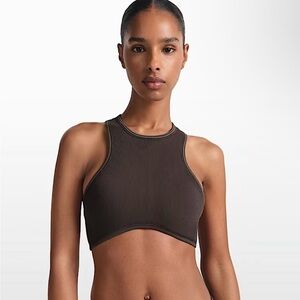 NikeSKIMS Ribbed Seamless Women's Racerneck Bra Size M NWT